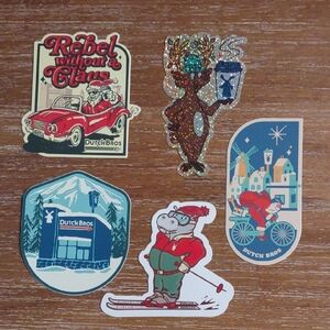 Dutch Bros Holiday Sticker Collection - Winter / Christmas